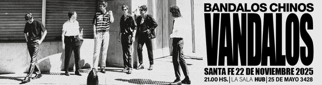 Bandalos Chinos llega a Santa Fe presentando Vandalos, su último disco.