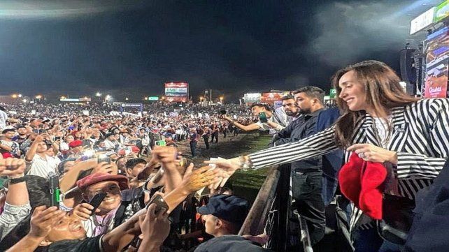 La vicepresidenta Victoria Villarruel estuvo en el festival de Jesús María