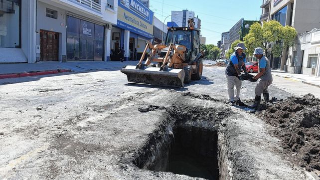 Finalizó la reparación de la red cloacal en calle Echagüe
