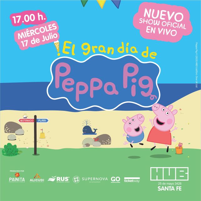 El gran día de Peppa Pig llega a Santa Fe éstas vacaciones de invierno