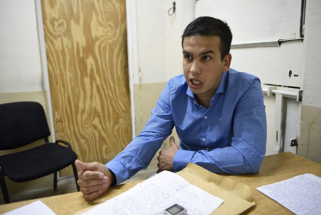 Monchi Machuca en un diálogo con La Capital en la cárcel.&nbsp;
