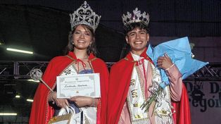 Ludmila y Lautaro fueron proclamados los sobreanos de los estudiantes.&nbsp;