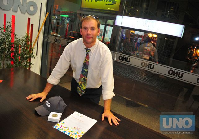 Nasser pasó por Diario UNO y mostró sus pergaminos.   Foto UNO/Juan Manuel Hernández
