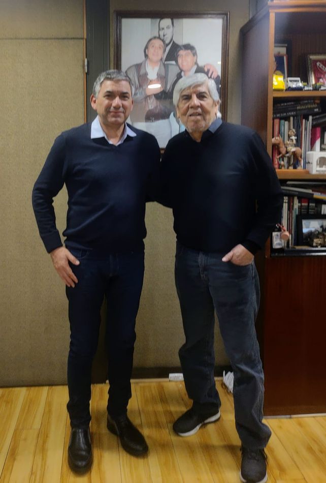 Juan Chulich y Hugo Moyano, el histórico líder de Camioneros.