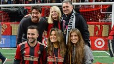 Gerardo Martino Junior, primero arrodillado, en los festejos del título de Atlanta United en 2018. Gerardo Martino Junior, primero arrodillado, en los festejos del título de Atlanta United en 2018.