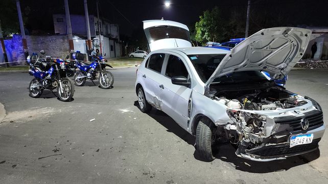 El Volkswagen en el que iban los sospechosos.&nbsp;