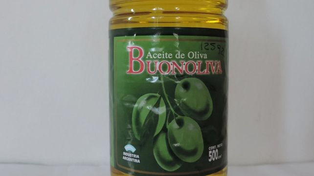 Reiteran la prohibición de comercializar el aceite de oliva Buonoliva