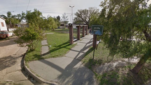 La plazoleta de calle Abdala de la ciudad de Concordia