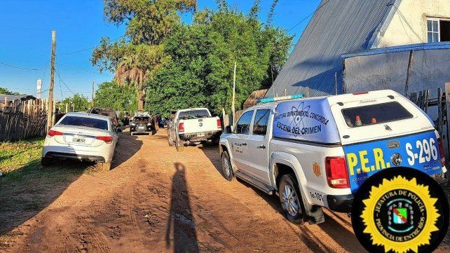 Lso allanamientos se realizaron en la zona oeste de Concordia