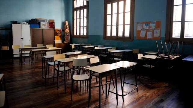 Aulas vacías en las escuelas públicas de la provincia.&nbsp;