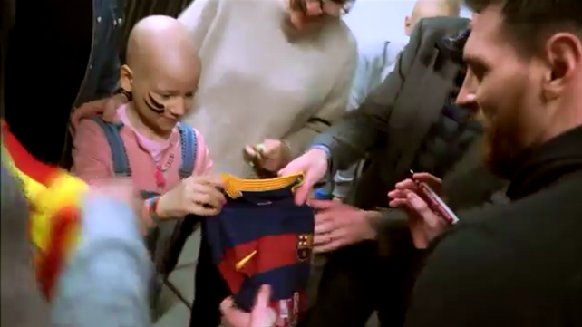 Messi lanzó campaña para abrir un centro de tratamiento del cáncer infantil