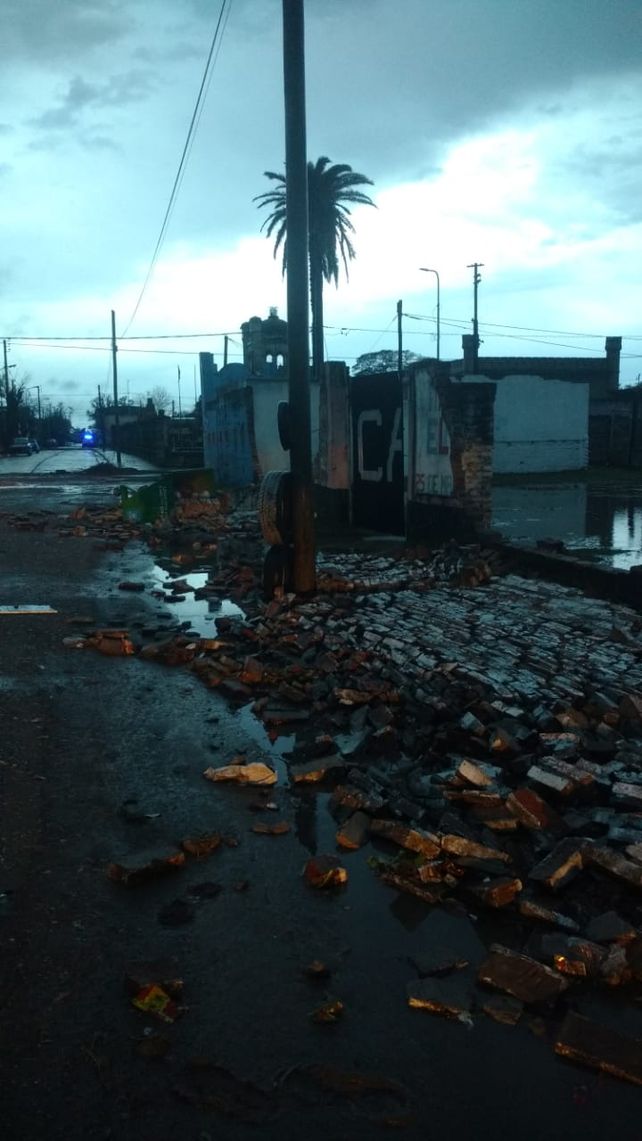 Temporal con fuerte viento y granizo castigó algunos sectores de Concordia