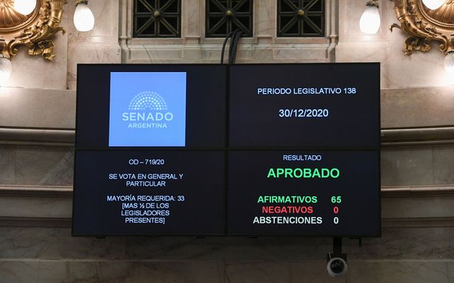 Emoción en los festejos en Argentina por la legalización del aborto