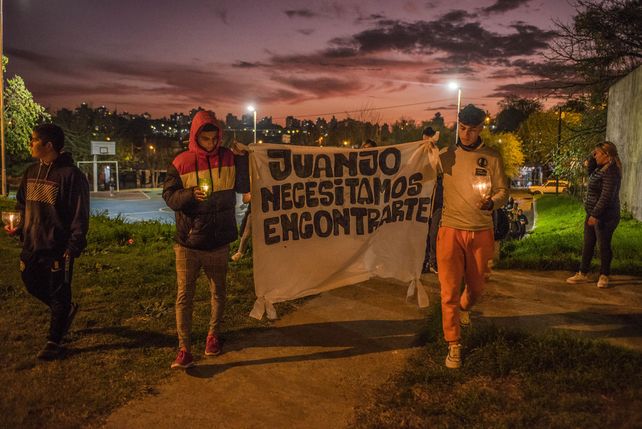 Procesión por la desaparición de Juan José Páez