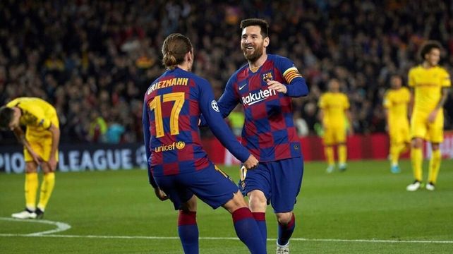 Messi marcó un gol en el triunfo del Barsa ante Borussia