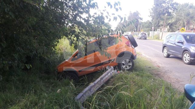Siguió de largo y terminó en una zanja