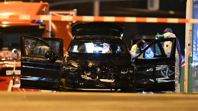El auto que usó Taleb A. para realizar el atropello masivo en Magdeburgo.