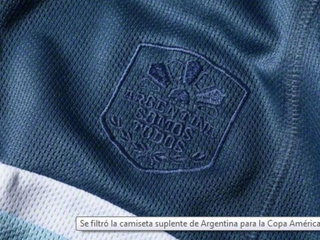 Se filtró la camiseta suplente de la Selección Argentina