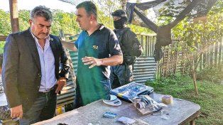 El ministro de Seguridad y Justicia participó de los allanamientos realizados este jueves en Concordia.