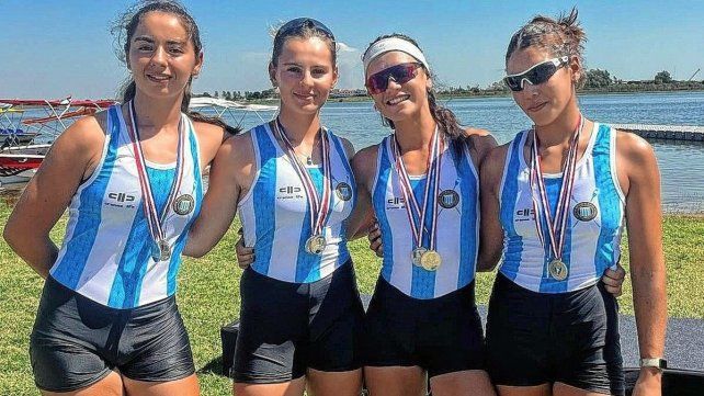 Ingrid Marcipar (izquierda) de Regatas de Santa Fe se trajo dos medallas de Asunción. Ingrid Marcipar (izquierda) de Regatas de Santa Fe se trajo dos medallas de Asunción.