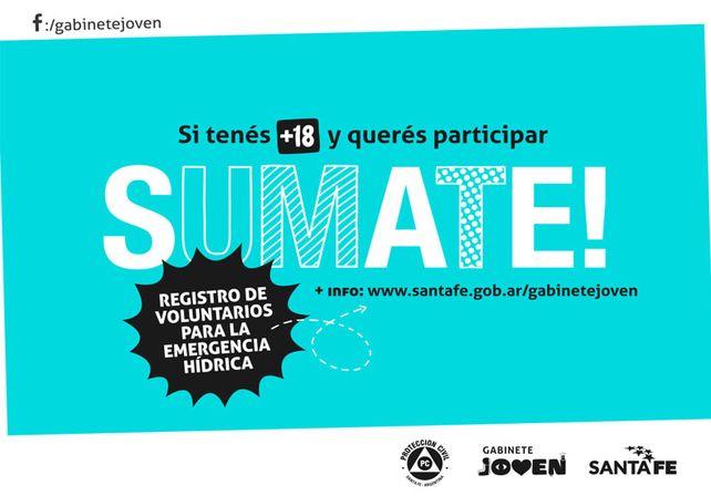 El Gabinete Joven inscribe voluntarios para actuar ante la emergencia hídrica
