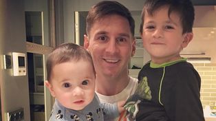 El tierno saludo de Antonella, Thiago y Mateo a Lionel Messi por el Día del Padre
