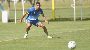 Ángel Di María no completó el último amistoso de Central, contra Almirante Brown.