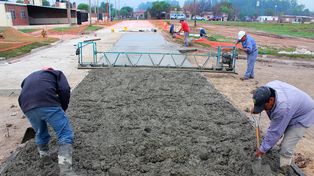 Marchan a buen ritmo las obras de pavimento, mejorado y veredas en Punta Norte