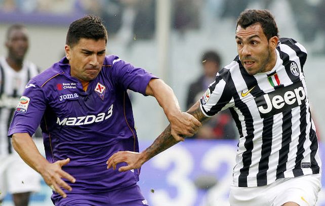 Carlitos Tevez hizo el primer gol de la Juventus. No alcanzó