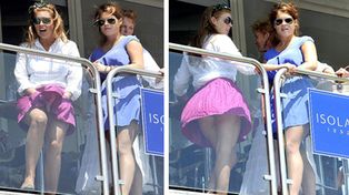 El viento hizo su parte y puso en apuros a la princesa Beatriz de York