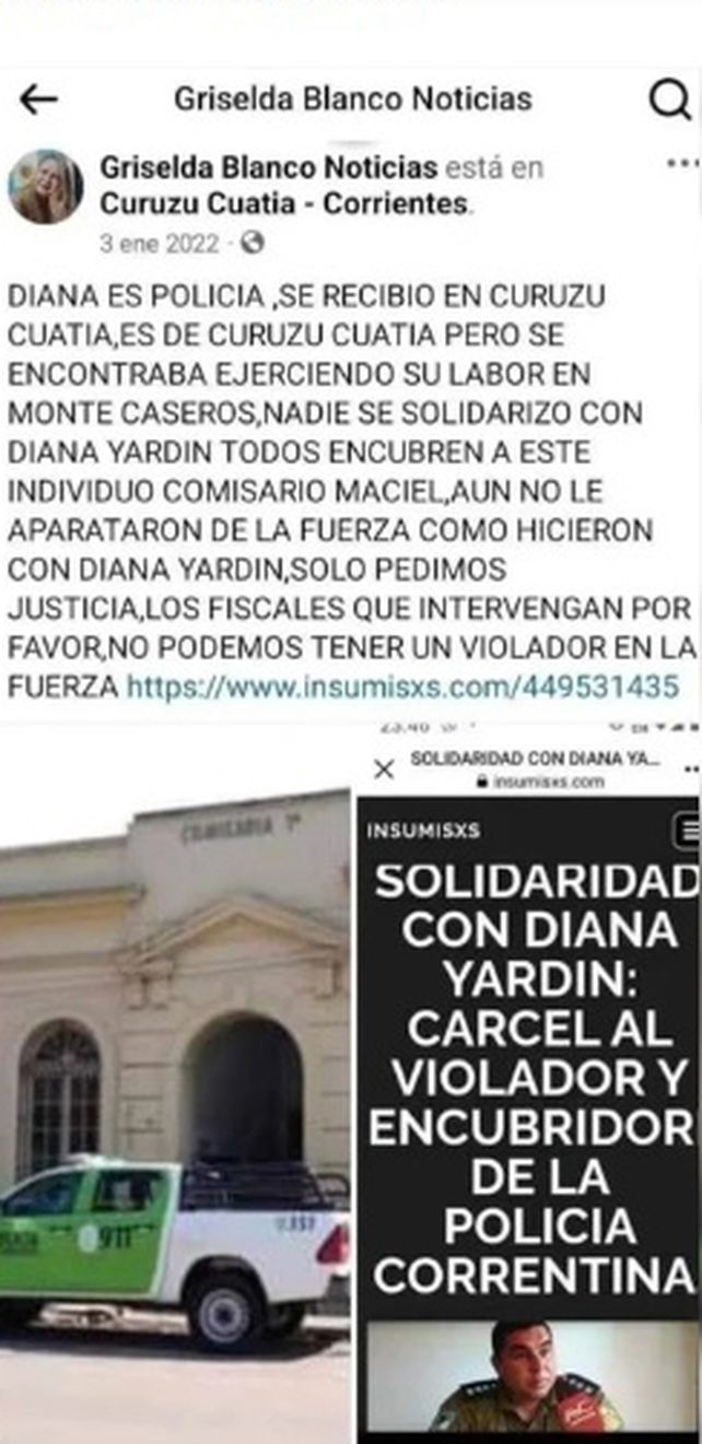 Una periodista de Corrientes asesinada en 2023 había denunciado al comisario preso por el caso Loan