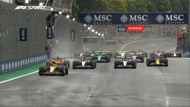 La carrera sprint del GP de Brasil dio señales de una 