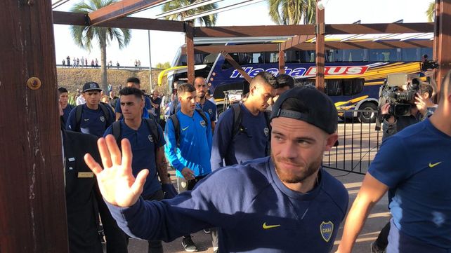 Boca fue recibido por una multitud en Mendoza.&nbsp;