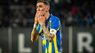 La especial dedicatoria de Ángel Di María a Jorgelina Cardoso tras su doblete ante Talleres