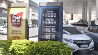 Valores combustibles YPF