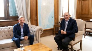 Guillermo Francos, titular de Interior, recibió este jueves al mandatario entrerriano, Rogelio Frigerio, para conversar sobre el proyecto que impulsa la Casa Rosada.