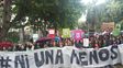 La histórica marcha en contra de la violencia de género invadió bulevar Oroño. La histórica marcha en contra de la violencia de género invadió bulevar Oroño.