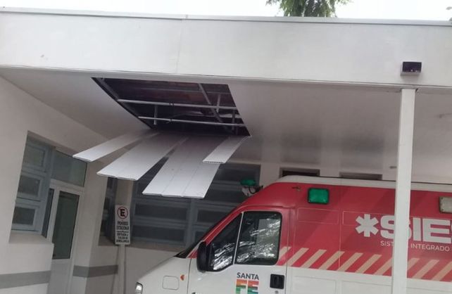Imágenes de la tormenta en el departamento San Cristóbal en Santa Fe.