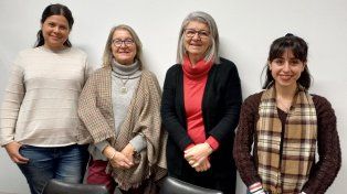Flavia Mansilla, Graciela Vignolo, Fatima Nader y Cecilia Aristimuño, del CERELA, autoras del trabajo publicado junto a Cecilia Fontana, del INTA y la Universitá Cattolica del Sacro Cuore (Italia), en Scientific Reports.