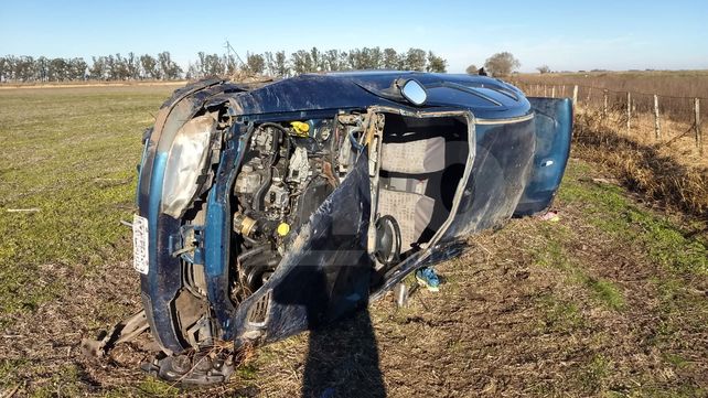 Vuelco fatal: el conductor falleció y su acompañante está grave