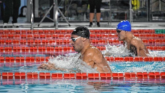 Gabriel Morelli logró el primer lugar en 100 metros pecho y marca para el Panamericano.