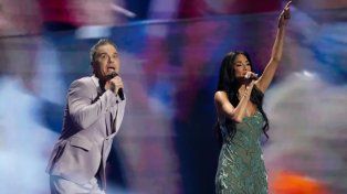 Robbie Williams y Nicole Scherzinger la rompieron en el sorteo del Mundial 2026