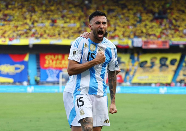 Argentina y Colombia igualan 1 a 1 en eliminatorias. Nicolás González marcó el tanto del empate.