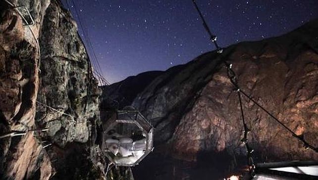 La montaña es el techo de esta habitación: Skylodge Adventure Suites