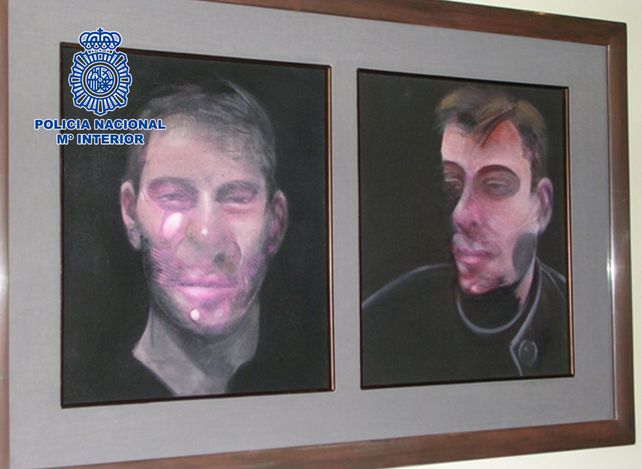 Valioso. Dos de los cuadros de Bacon que fueron robados.