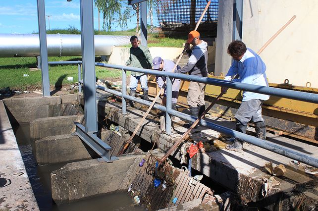 Cuadrillas de trabajadores municipales refuerzan las tareas de limpieza