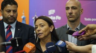 Claudia Carrasquilla Minami, concejal de Medellín, visitó Rosario para hablar de narcotráfico.&nbsp;