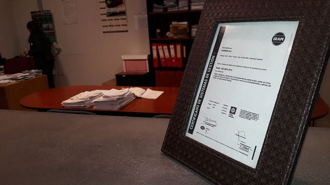CORRER SA obtuvo su certificación ISO 9001:2015