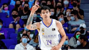 El santiagueño Gabriel Deck aportó lo suyo en la goleada de Real Madrid sobre Bilbao en la ACB de España.