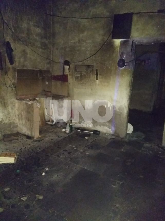 Incendio intencional de una casa en B° San Lorenzo